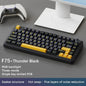 75% RGB Mechanical Gaming Keyboard — 78-Key Hot-Swappable Gasket Mount, 2.4G Wireless/Bluetooth/Wired, OEM Profile