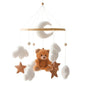 Wooden Baby Rattle Crib Mobile Holder for Newborns