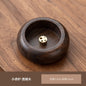 Rosewood Mini Incense Holder Bowl, 4-Hole Wooden Stick Incense Burner for Home Decor & Aromatherapy