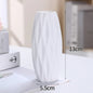 White Ceramic Bud Vase Nordic Matte Decorative Vase for Home Living Room Tabletop Flower Arrangements Photo Props