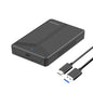2.5-Inch SATA HDD/SSD Enclosure USB 3.0/3.1 — Tool-Free, Supports 6TB
