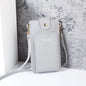 Solid Color Minimalist Shoulder Crossbody Phone Bag – Women's Card & Driver's License Wallet