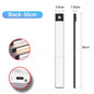 USB Rechargeable LED Motion Sensor Bar Light — Dimmable 3-Color Under-Cabinet Night Light, 10/20/30/40/50 cm (4–20 in)