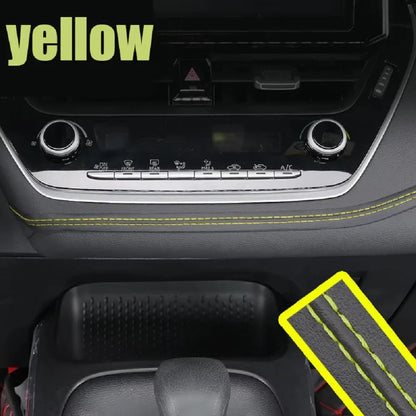 PU Leather Car Trim Braid — Self-Adhesive Decorative Strip for Dashboard & Door, Universal Interior Moulding