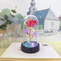Artificial Rose Flowers Valentines Day Gift for Girlfriend Eternal Rose LED Light Foil Flower Wedding Decor Christmas Gifts