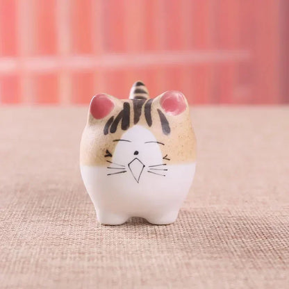 Ceramic Flower Pot Cute Cat Succulent Plant Pots Vase Simulation Cartoon Animal Pots Planters for Indoor Plants Home Decoration