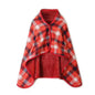 Double-Layer Tartan Plaid Blanket Scarf – Warm Winter Shawl for Women