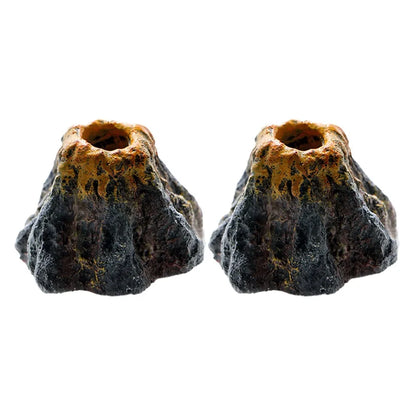 Volcano Air Stone Aquarium Decoration Bubble Rock Oxygen Diffuser Plate for Fish Tank