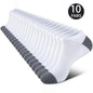 10 Pairs Breathable Low-Cut Socks – Odor Proof & Sweat Absorbing