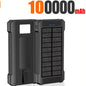 500000mAh Solar Power Bank Fast Charging Portable External Battery for iOS and Android Phones