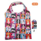 Foldable Reusable Grocery Tote Bag, Lemon Print Eco-Friendly Travel & Beach Pouch