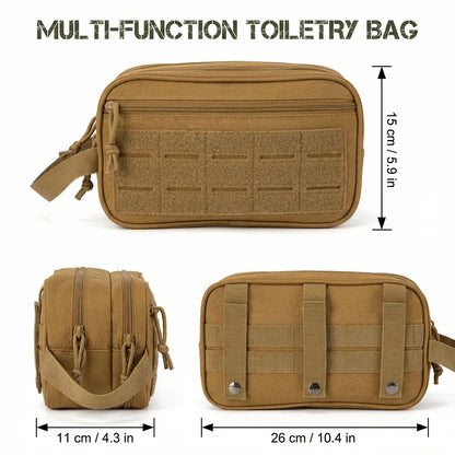 ReFire Gear Tactical Toiletry Bag - Multi-Compartment Hanging Dopp Kit with MOLLE Attachment, Unisex, 5 Colors