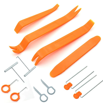 Car Door Panel Trim Removal Tool Kit - Plastic Pry Bars for Interior Clips, Dash & Audio Panels