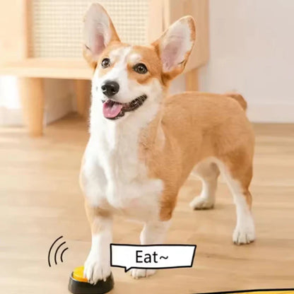 Recordable Talking Dog Toy - Portable Interactive Button Trainer for Dogs
