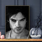 Damon Salvatore The Vampire Diaries Poster Sticky Wall Art Printing Waterproof Home Living Bed Room Bar Aesthetic Decor