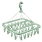 Foldable Drip Hanger with 32 Clips – Plastic Clothes Drying Rack