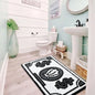 VIKAMA Cartoon Dollar Imitation Cashmere Wash Back Rug Moisture-Proof Foldable Bathroom Floor Mat Bedroom Carpet Home Decoration