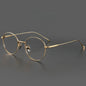 FIRADA Vintage Round Eyeglasses – Titanium Luxury Frame for Men & Women