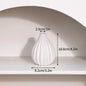 Ceramic Decorative Vase for Dried Flowers & Hydroponic Plants, Modern Table Ornament for Living Room Bedroom Office