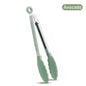 7-Inch Non-Slip Silicone Tip Food Tongs (21.4 cm) – BBQ Grilling, Salad & Kitchen Serving Utensil
