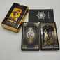 New Version Plastic Tarot Rider Waite Waterproof Gold Foil Tarot Deck With Nice PVC Package Prediction Cards Game