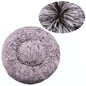 Round Plush Pet Bed for Large & Medium Dogs – Super Soft Cat Bed, Cozy Winter Warm Sleeping House