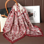 Luxury Satin Silk Square Scarf – Shawl, Hijab & Fashion Wrap 2023