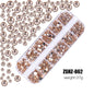 2400+ Shiny Clear Crystal Nail Rhinestones - Mixed Sizes & Shapes Flatback Gems