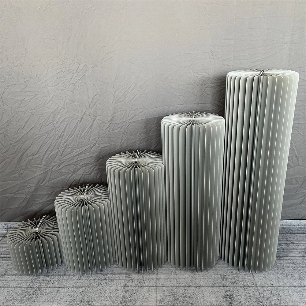 Paper Flower Cylinder Wedding & Dessert Table Decor