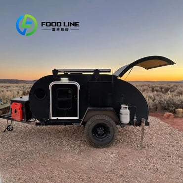 Family Camping Trailer Large Storage Space Foldable Utility Cart For Camping RV Trip Picnic Beach And Outdoor Campground Use