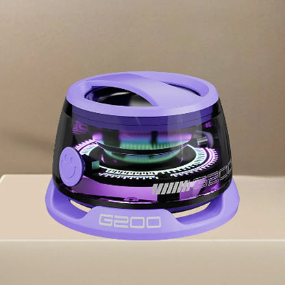 Bluetooth 5.3 Mini Portable Magnetic Speaker with RGB Lighting — Compact Wireless Speaker for PC, MacBook, iPhone & Android