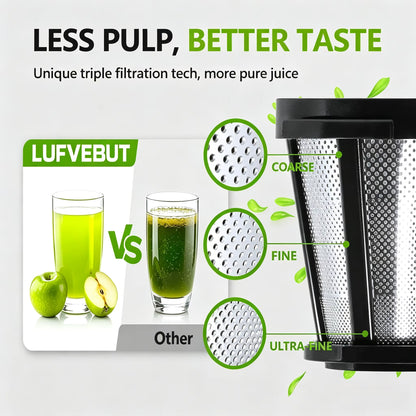 LUFVEBUT BP-8038 Slow Masticating Juicer, 200 W