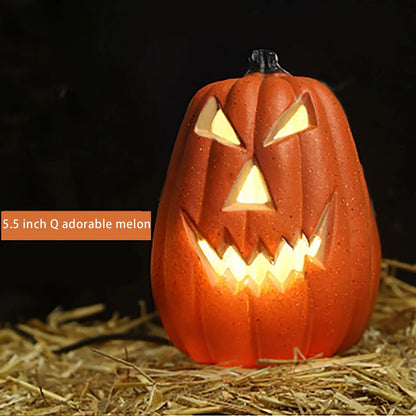 Halloween Pumpkin Light, 10-Inch Hollow Seasonal Decoration