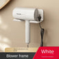 No-Drill Wall-Mounted Hair Dryer & Straightener Holder — Aluminum Bathroom Organizer Shelf