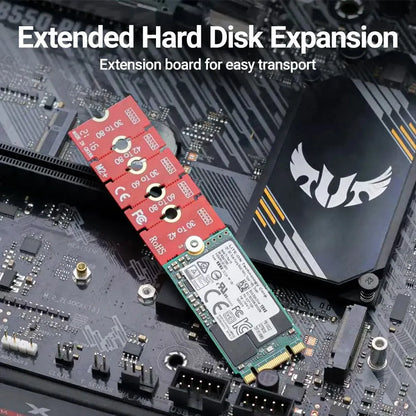 M.2 NVMe SSD Extension Bracket Adapter – Adjustable 2230/2242/2260/2280 NGFF Transfer Plate