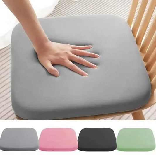 Memory Foam Seat Cushion for Office & Car – Breathable Polyester-Cotton Chair Pad, Removable Washable Cover – S 35x35x3cm (13.78x13.78x1.18in) / M 40x40x4cm (15.75x15.75x1.57in)