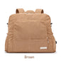 Large Corduroy Diaper Backpack for Mom – Spacious Baby Changing Bag with Multiple Pockets