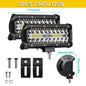 LED Light Bar 4/7/12/15/17/20 in (102/178/305/381/432/508 mm) 60–500W 10–32V IP67 Waterproof Flood/Spot Driving Off-Road Truck ATV SUV Boat