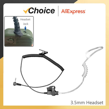 AR-152 PTT Speaker Microphone 2-Pin K-Type Handheld Mic for Two-Way Radios
