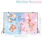 Gender Reveal Party Disposable Tablecloth Boy or Girl Baby Shower Decor Newborn Table Cover Gender Reveal Party Supplies