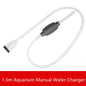 Handheld Aquarium Siphon Vacuum Pump – 1.5 m (59 in / 4.9 ft) Fish Tank Water Changer & Gravel Cleaner