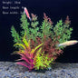 Artificial Aquarium Plants – Plastic Underwater Green Shrubs with Resin Base, Fish Tank Decoration