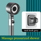 High Pressure Filtered Handheld Shower Head with One-Touch Stop and Massage - Water-Saving Shower Accessory