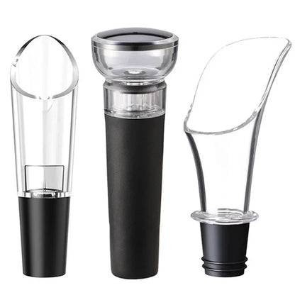 Wine Aerator Pourer Spout with Stopper – Portable Wine Decanter Pouring Tool