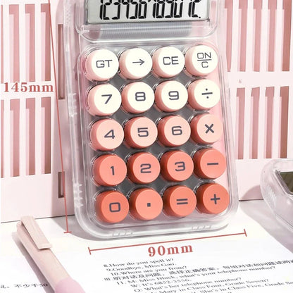 12-Digit Scientific Calculator with Mechanical Buttons for Students, Financial & Office Use
