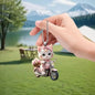 Cat-Shaped Rearview Mirror Ornament – Cute Hanging Car Pendant Car Interior Decor