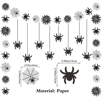 Halloween Party Decoration Set, Banner, Garland, Spider Web and More