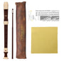 Baroque Fingering Soprano Recorder – ABS Soprano Flute, 32.5 cm (12.8 in) Beginner & Intermediate Recorder with Cleaning Rod & Cloth