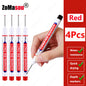 20mm Long-Head Deep Hole Marker Pens - Waterproof Fast-Dry Oil Markers for Wood, Metal & Glass (Red/Black/Blue/Green)