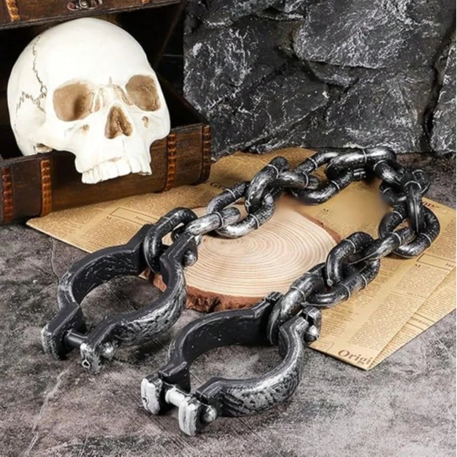 Halloween Costume Handcuff and Chain Props